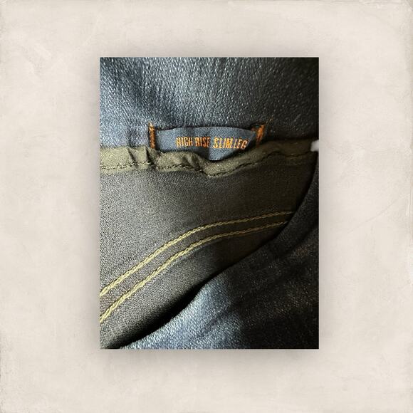 Jag Jeans Pull On High Rise Slim Leg Jeggings size 10 Blue - Picture 4 of 6